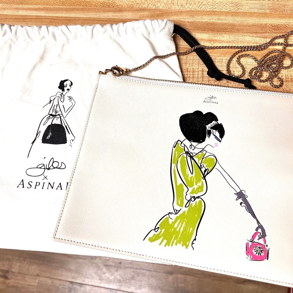 NEVER BEEN USED!! ORIGINAL ASPINAL OF LONDON LIMITED EDITION PRINTED POUCH